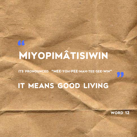 Miyopimâtisiwin